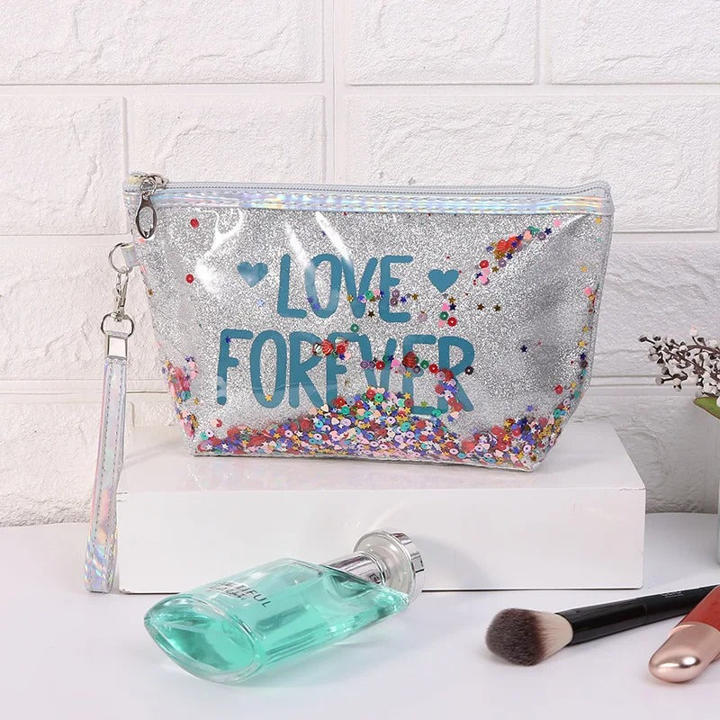 Colorful Glitter Portable Cosmetic Bag