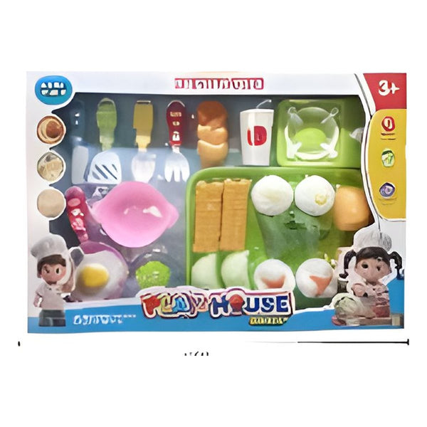 Pretend Food and Kitchen Play Set for Kids, Large, with Dishes and Play Food