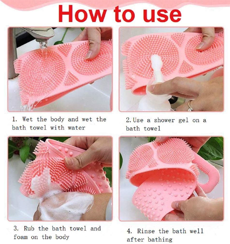 Silicone Back Scrubbing Bath Belt - Budget Mart