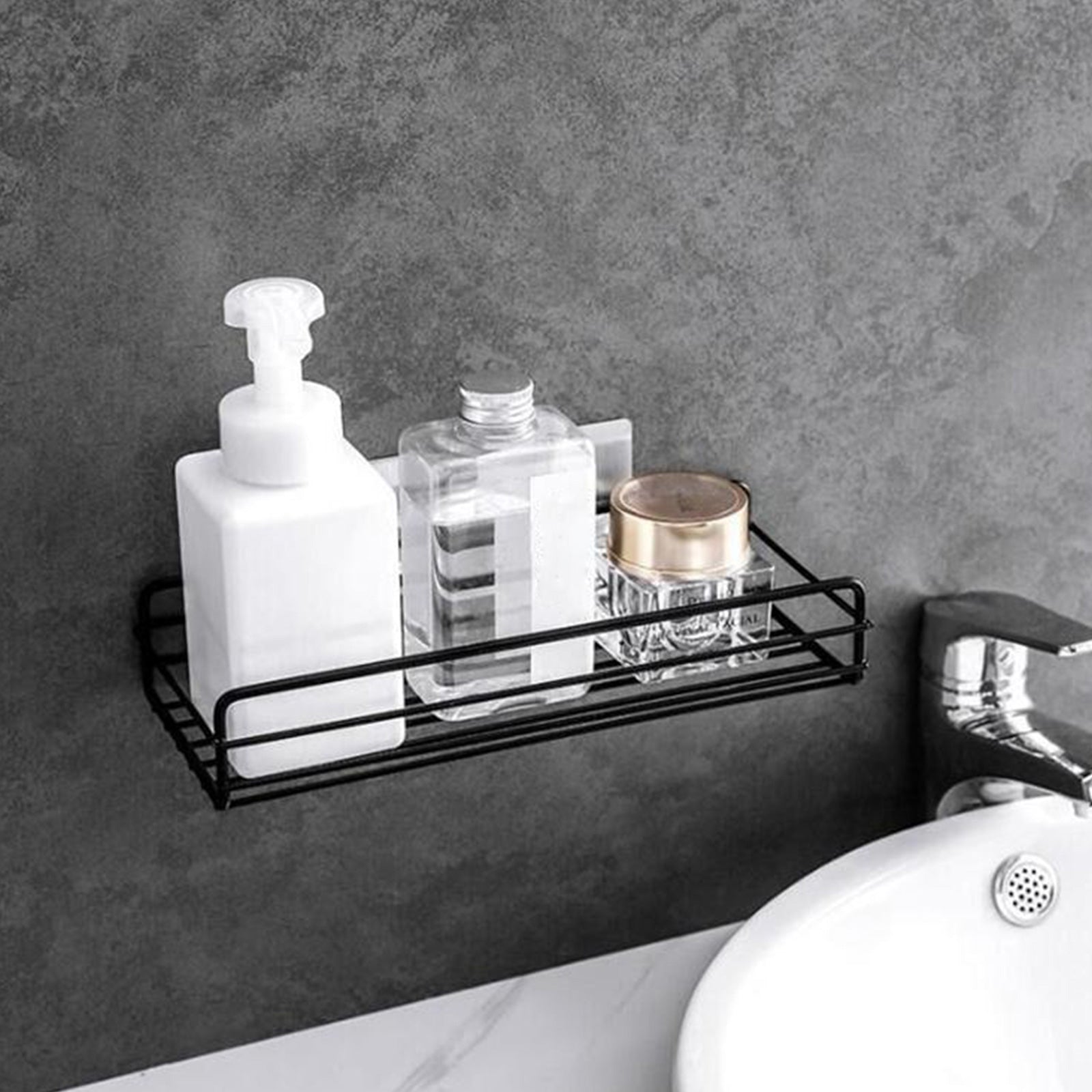 Stainless Steel Bathroom Storage Shelf (Screw) - Budget Mart